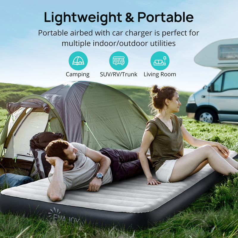 Evajoy Camping Air Mattress, Queen Inflatable Mattress