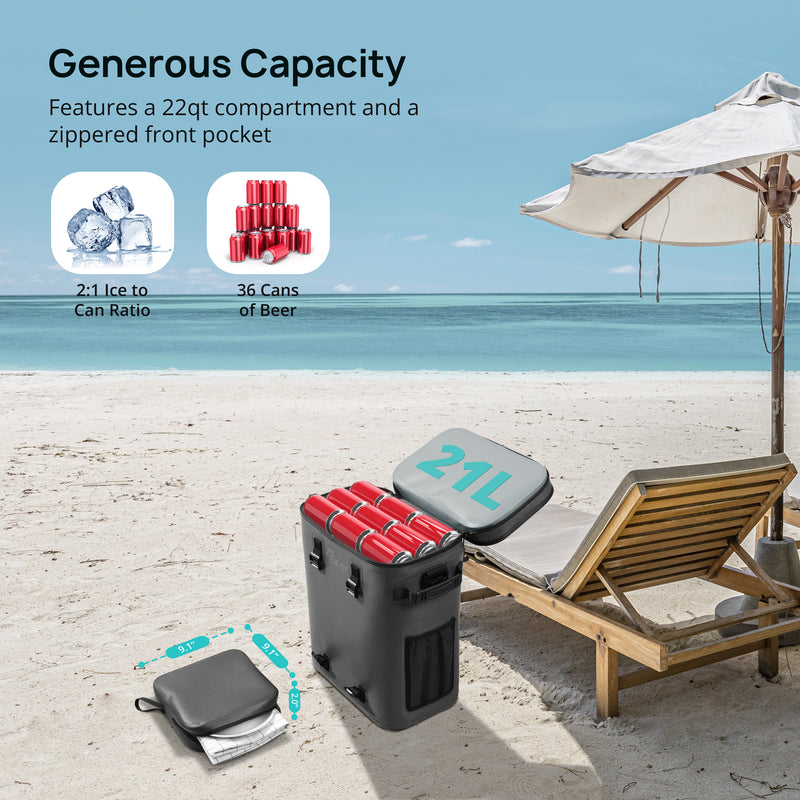 Backpack Cooler, Evajoy Insulated Leakproof Camping Cooler