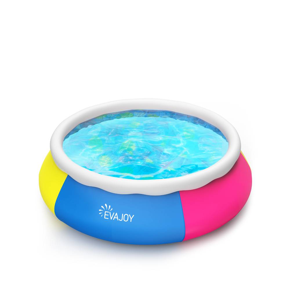 EVAJOY 15ft *35in Inflatable Swimming Pool Include Filter Pump, Ground Cloth and Cover